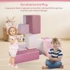 Specialized Workshop Modular Kids Play Sofa 7 PCS Pink Foam Couch for Soma Cube Play
