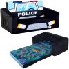 Tailored Production Black Car Shaped Folding Kids Sofa Bed Soft Foam Couch for Playroom