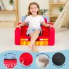 OEM ODM Supplier Car Shaped Folding Kids Sofa Soft Foam Couch for Playroom and Bedroom
