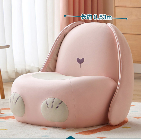 OEM CUSTOM Rabbit Shaped Kids Foam Sofa Soft Chair for Nursery and Playroom