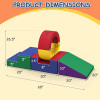 Crafted Manufacturer Crawling and Sliding Soft Foam Play Tunnel Set for Toddlers