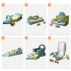 Custom Factory 18PCS Kids Soft Play Couch Modular Foam Sofa Convertible Building Fort for Living Room