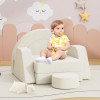 Custom Factory Grey Kids Single Sofa Modular Play Couch Foam Toy Sofa for Playroom and Bedroom