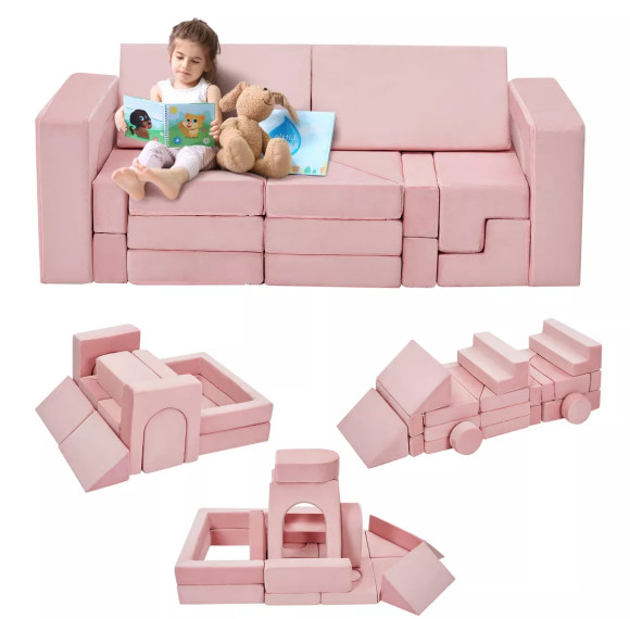 Custom Factory Kids Play Couch Modular Sofa Foam Furniture for Living Room Playroom