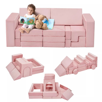 Custom Factory Kids Play Couch Modular Sofa Foam Furniture for Living Room Playroom