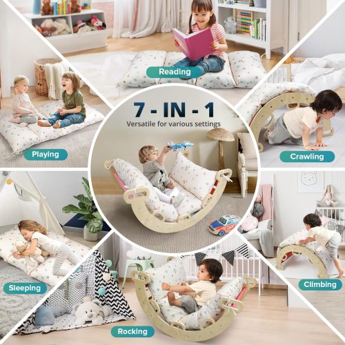 Custom Factory Cushion for Climbing Arch Montessori Soft Non-Slip Pillow for Kids Reading and Play
