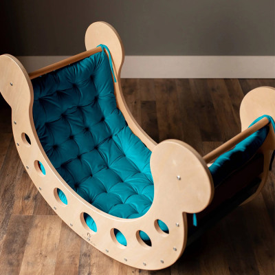OEM Toddler Rocker Cushion Soft Montessori Arch Pillow Bed Floor Seat Washable Kids Lounger