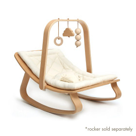Modern Baby Rocker Chair – Washable Fabric Toddler Recliner Seat with Soft Foam Cushion