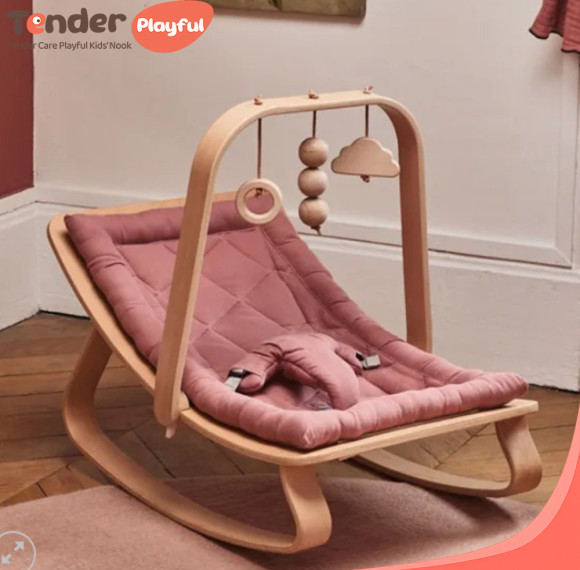 Custom Factory Baby Rocker Chair Soft Foam Toddler Recliner Seat for Safe Indoor Play