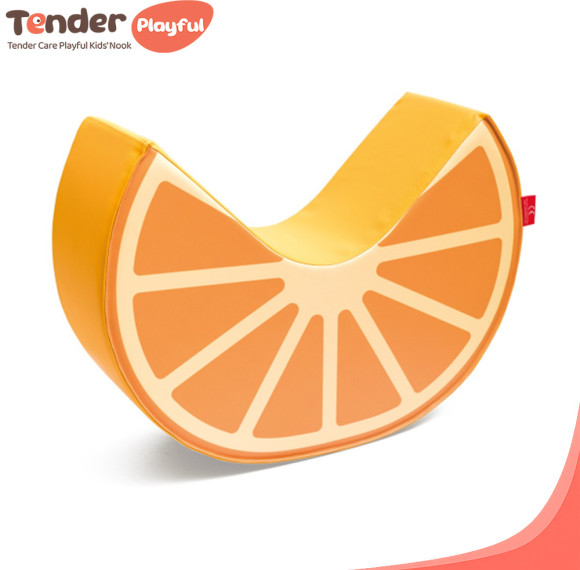 Custom Factory Banana Shape Foam Rocking Chair Compressible Kids Soft Seat for Indoor Play