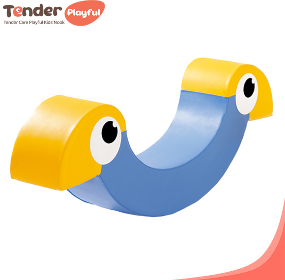 Custom Factory Double Kids Rocking Horse Soft Foam Rocker Seat for Indoor Activities