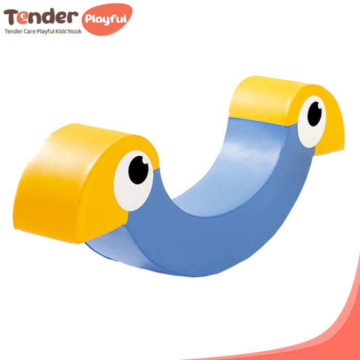 Custom Factory Double Kids Rocking Horse Soft Foam Rocker Seat for Indoor Activities