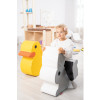 Custom Factory White Rabbit Shape Kids Stool Soft Foam Seat for Indoor Play