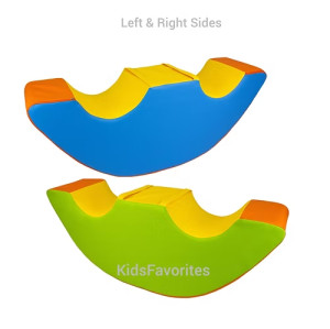 Custom Factory Double Rocking Horse Soft Foam Kids Rocker Seat for Indoor Play