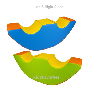 Custom Factory Double Rocking Horse Soft Foam Kids Rocker Seat for Indoor Play