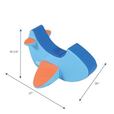 Custom Factory Car Shaped Red Kids Rocking Chair Soft Foam Seat for Indoor Play