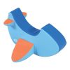 Custom Factory Car Shaped Red Kids Rocking Chair Soft Foam Seat for Indoor Play