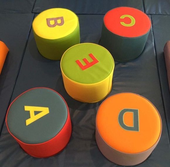 Custom High Quality Colorful Stepping Stones Blocks Mat for Kids Obstacle Course