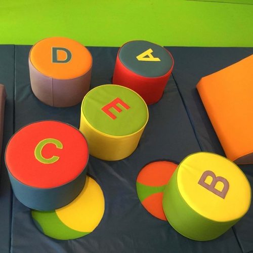 Custom High Quality Colorful Stepping Stones Blocks Mat for Kids Obstacle Course