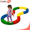 Custom Kids Foam Balance Beam Rainbow Bridge and Ring Connectable Soft Play Indoor Toys