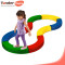 Custom Kids Foam Balance Beam Rainbow Bridge and Ring Connectable Soft Play
