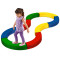 Custom Kids Foam Balance Beam Rainbow Bridge and Ring Connectable Soft Play