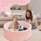 OEM Custom Kids Pink Foam Ball Pit Soft Play Pool for Indoor Playground and Living Room