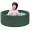 Dark Green Kids Foam Ball Pit Factory OEM Custom Soft Play Pool for Indoor Playground and Home Use