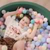 Dark Green Kids Foam Ball Pit Factory OEM Custom Soft Play Pool for Indoor Playground and Home Use