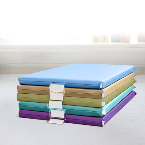 Kids Rectangular Leather Foam Mat Factory OEM Custom Soft Rest Pad for Playroom and Nap Use