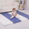 Custom Blue and White Leather Kids Foam Mat Factory OEM Soft Rectangular Rest Pad