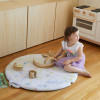 Round Baby and Toddler Foam Mat with Removable Fabric Cover Factory OEM Eco-Friendly Soft Floor Cushion