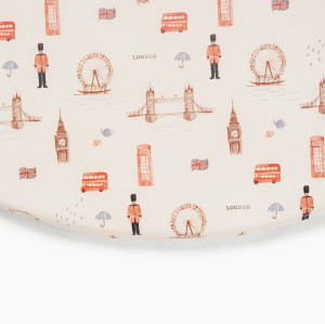 Round Baby and Toddler Foam Mat with Removable Fabric Cover Factory Soft Floor Cushion