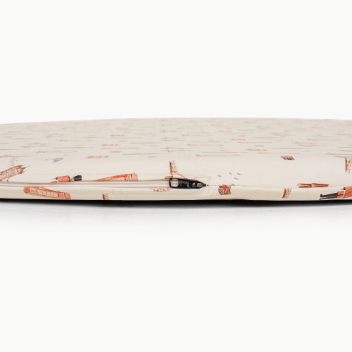 Round Baby and Toddler Foam Mat with Removable Fabric Cover Factory Soft Floor Cushion