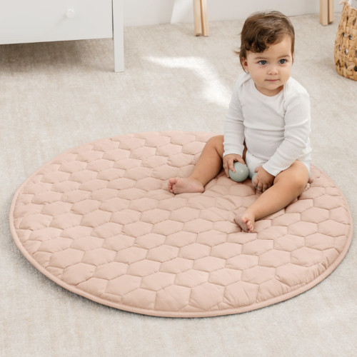 Custom Pink Quilted Soft Cushion for Kids Factory OEM Eco-Friendly Safety Floor Pad