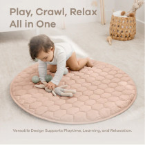 Custom Pink Quilted Soft Cushion for Kids Factory OEM Eco-Friendly Safety Floor Pad