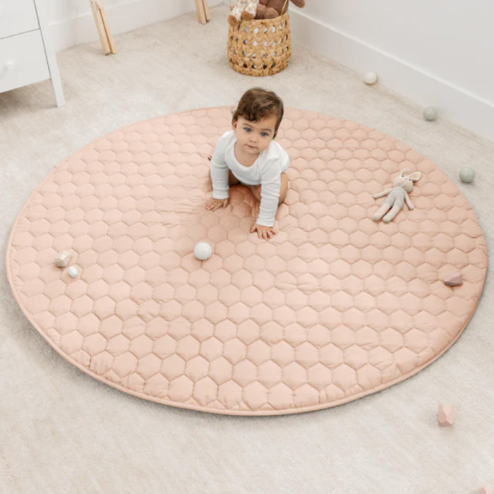 Custom Pink Quilted Soft Cushion for Kids Factory OEM Eco-Friendly Safety Floor Pad