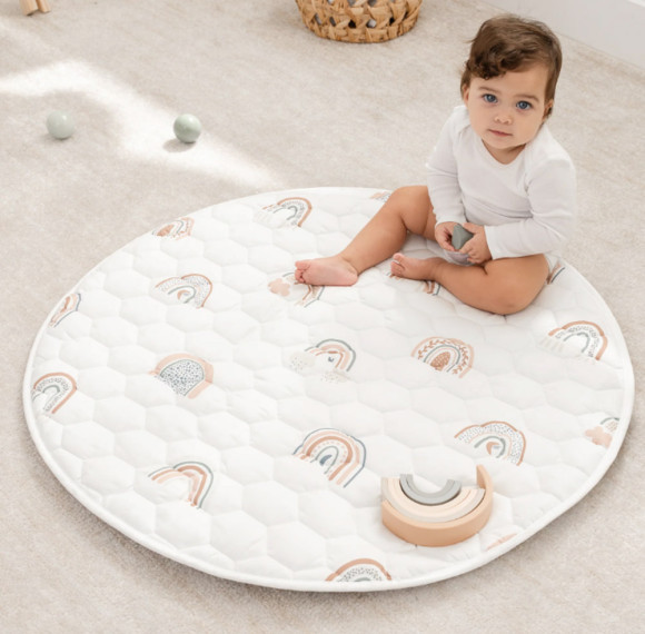 Factory Custom White Baby Play Mat OEM Soft Foam Floor Pad for Crawling and Playroom Use