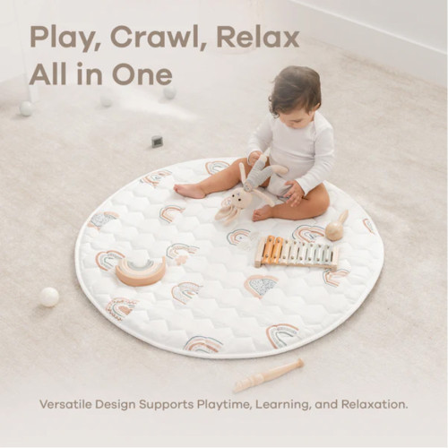 Factory Custom White Baby Play Mat OEM Soft Foam Floor Pad for Crawling and Playroom Use