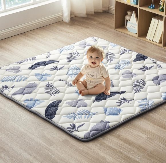 OEM Custom Non-Slip Baby Play Mat Soft Thick Foam Crawling Mat for Infants and Toddlers
