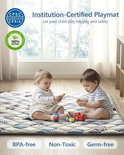 OEM Custom Non-Slip Baby Play Mat Soft Thick Foam Crawling Mat for Infants and Toddlers