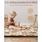 Factory Custom Blissful Diary Large Foam Baby Play Mat Foldable Washable Crawling Pad