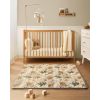 Factory Custom Blissful Diary Large Foam Baby Play Mat 71x59 Inch Foldable Washable Crawling Pad in Earth Tones