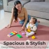 Factory Custom Large Padded Baby Play Mat OEM Soft Foam Floor Pad with Plush Fabric for Safe and Comfortable Play