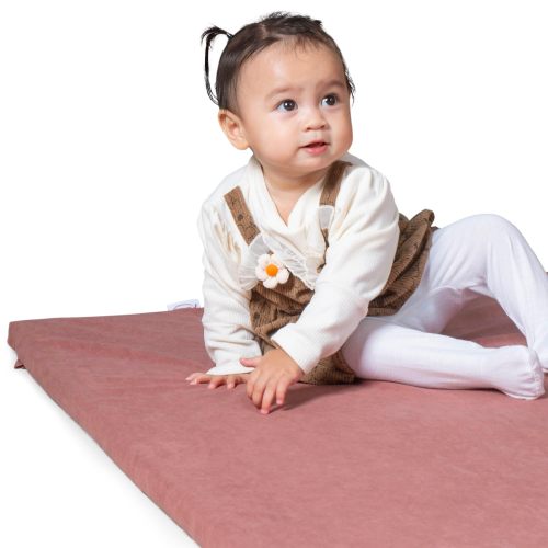 Factory Custom Large Padded Baby Play Mat OEM Soft Foam Floor Pad with Plush Fabric for Safe