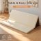 Factory Custom Beige PU Leather Foam Baby Play Mat OEM Waterproof Trifold Floor Pad