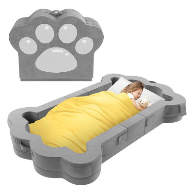 Factory Custom 100% Cotton Lined Portable Foldable Toddler Travel Bed OEM Soft Foam Floor Mattress