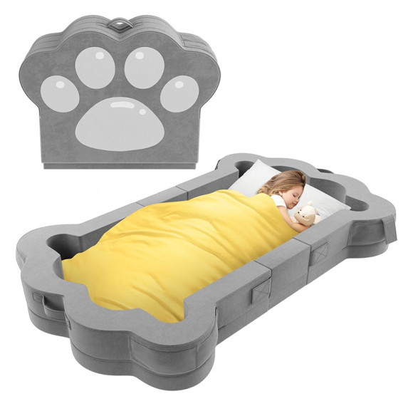 Factory Custom 100% Cotton Lined Portable Foldable Toddler Travel Bed OEM Soft Foam Floor Mattress