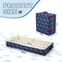 Compact & Portable Foldable Toddler Travel Beds OEM Soft Foam Floor Crib with Washable Cover