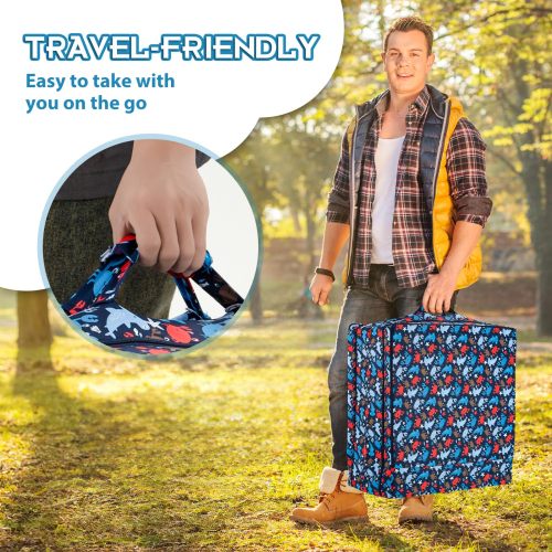 Compact & Portable Foldable Toddler Travel Beds OEM Soft Foam Floor Crib with Washable Cover